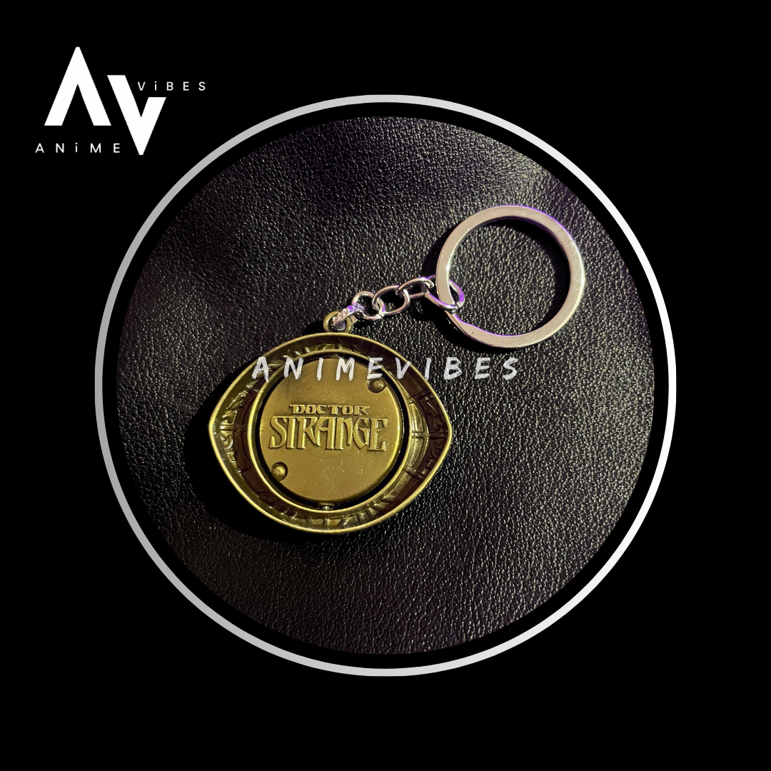 Doctor Strange Infinity Stone Metal Keychain – Master the Mystic Arts
