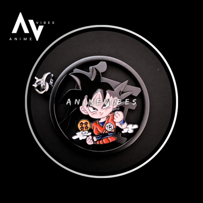 Goku Rotating Metal Keychain – Unleash Saiyan Power