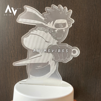 Naruto Holding Kunai - Acrylic LED Lamp | Illuminating the Way of the Ninja