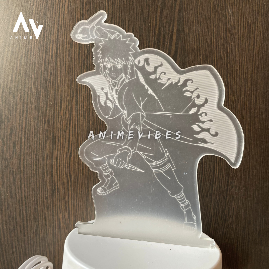 Minato Namikaze Acrylic LED Lamp | The Yellow Flash Illuminates