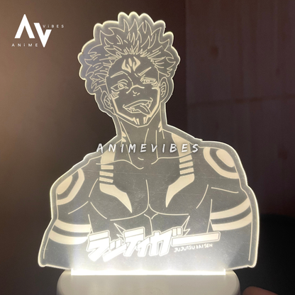 Sukuna Acrylic LED Lamp | The King of Curses Awakens