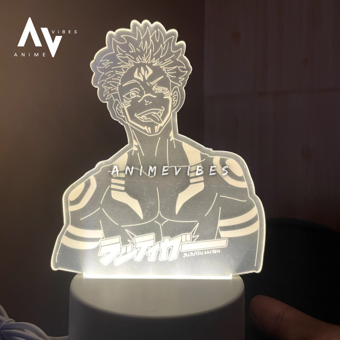 Sukuna Acrylic LED Lamp | The King of Curses Awakens