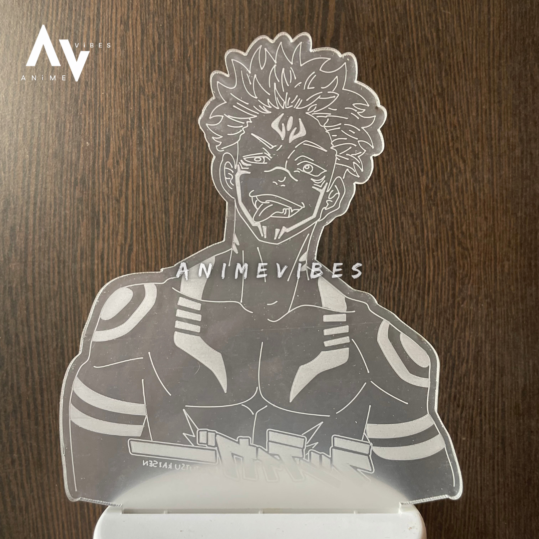 Sukuna Acrylic LED Lamp | The King of Curses Awakens