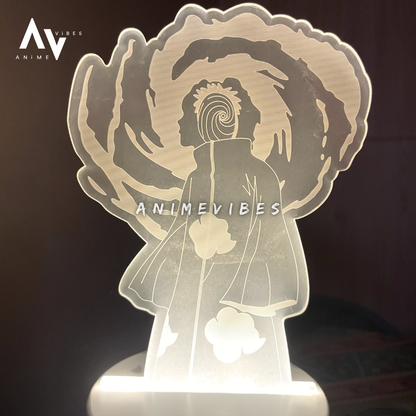 Obito Uchiha Acrylic LED Lamp | The Shadow of the Shinobi