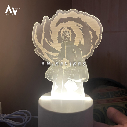 Obito Uchiha Acrylic LED Lamp | The Shadow of the Shinobi