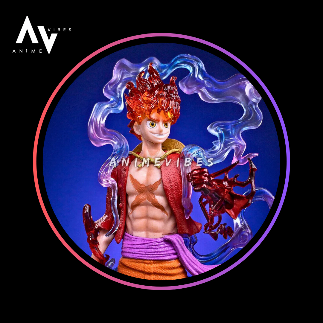 Monkey D. Luffy Gear 5 Red Hair Action Figure | 18 CM | Unstoppable Force
