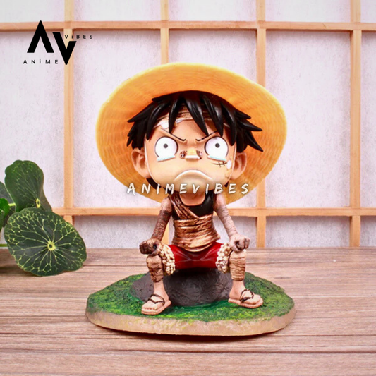 Straw Hat Kid Luffy Bandaged Action Figure | 12 CM | Resilient Spirit