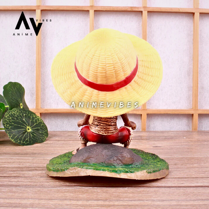 Straw Hat Kid Luffy Bandaged Action Figure | 12 CM | Resilient Spirit