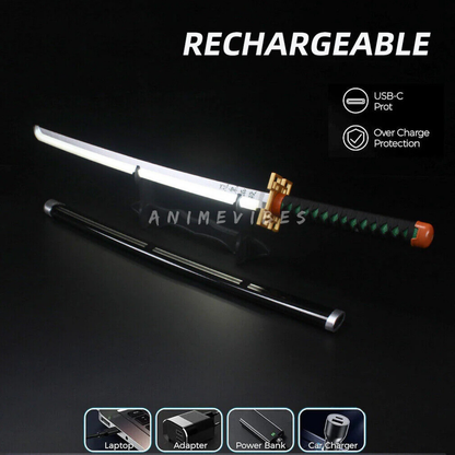 Muichiro-Inspired Mist Katana LED | 108 CM | Serenity in the Storm