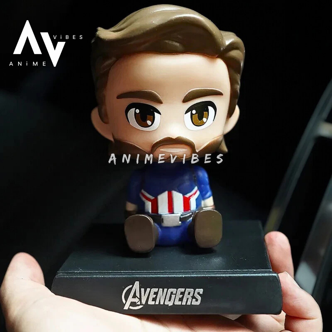 Bobble Captain America Unmasked 12 cm | The Hero Behind the Shield