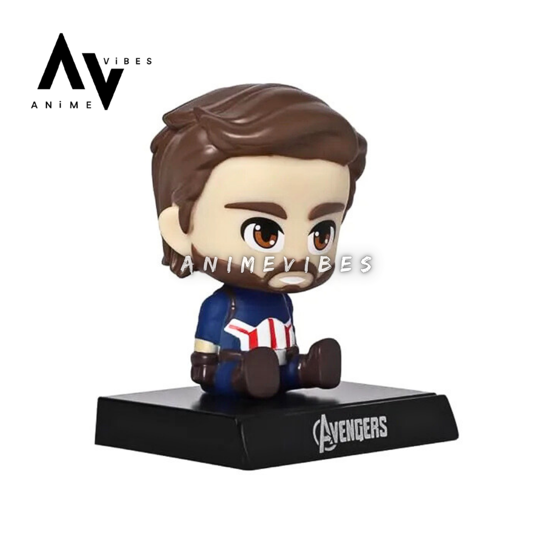 Bobble Captain America Unmasked 12 cm | The Hero Behind the Shield