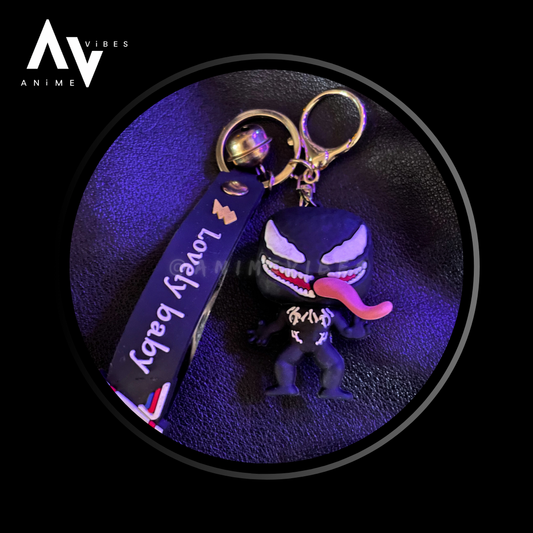 Venom rubber keychain