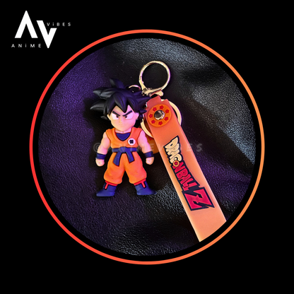 Goku rubber keychain