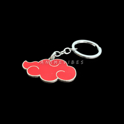Akatsuki Cloud Metal Keychain | AnimeVibes Exclusive