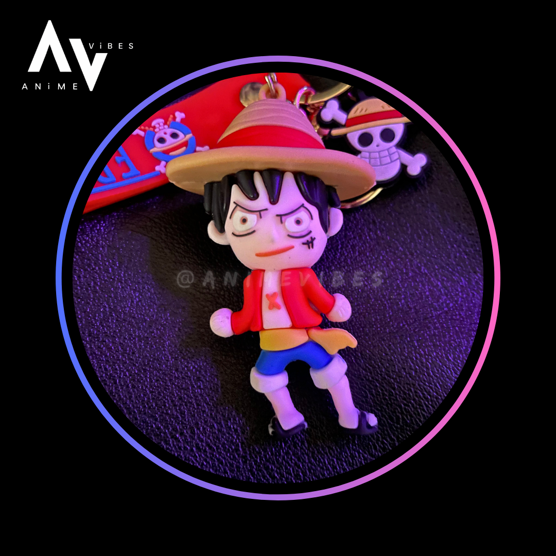 Luffy rubber keychain