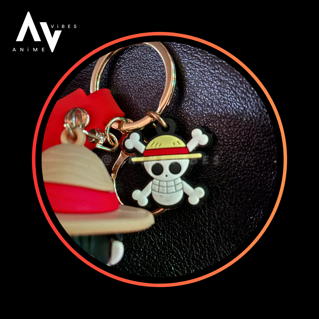 Luffy rubber keychain