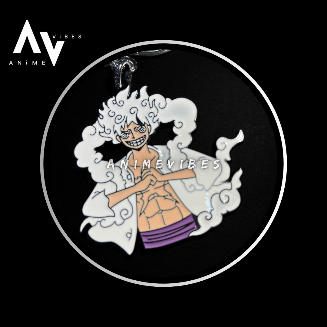 Luffy Gear 5 Keychain – Unleash the Power of the Sun God