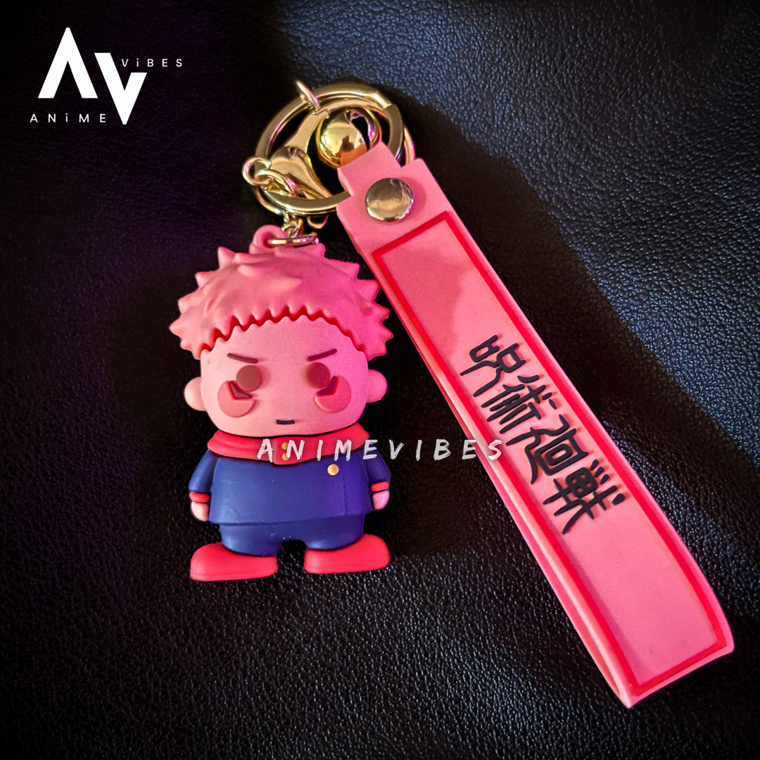 Itadori Rubber Keychain | Cursed Energy Unleashed