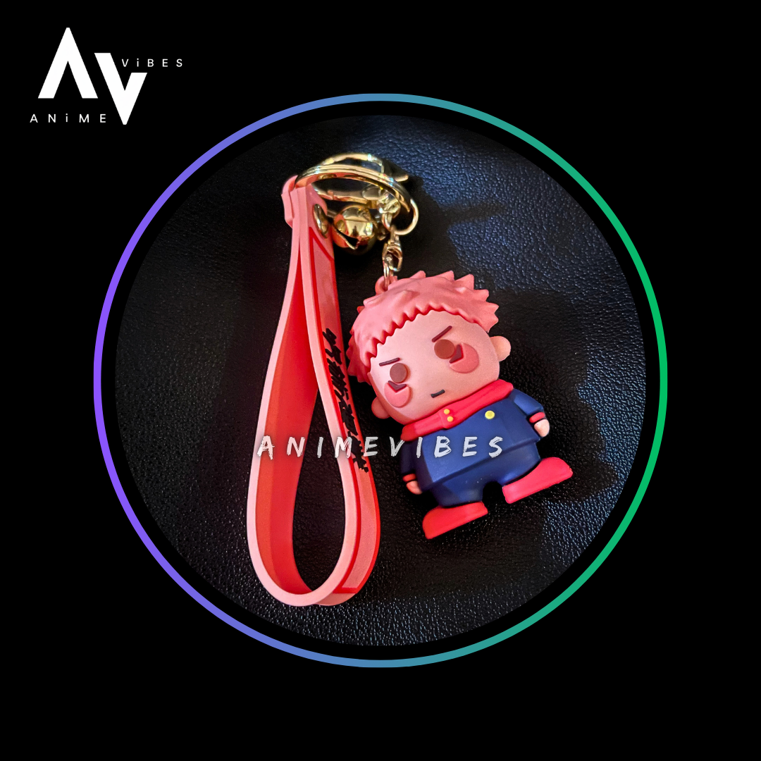 Itadori Rubber Keychain | Cursed Energy Unleashed