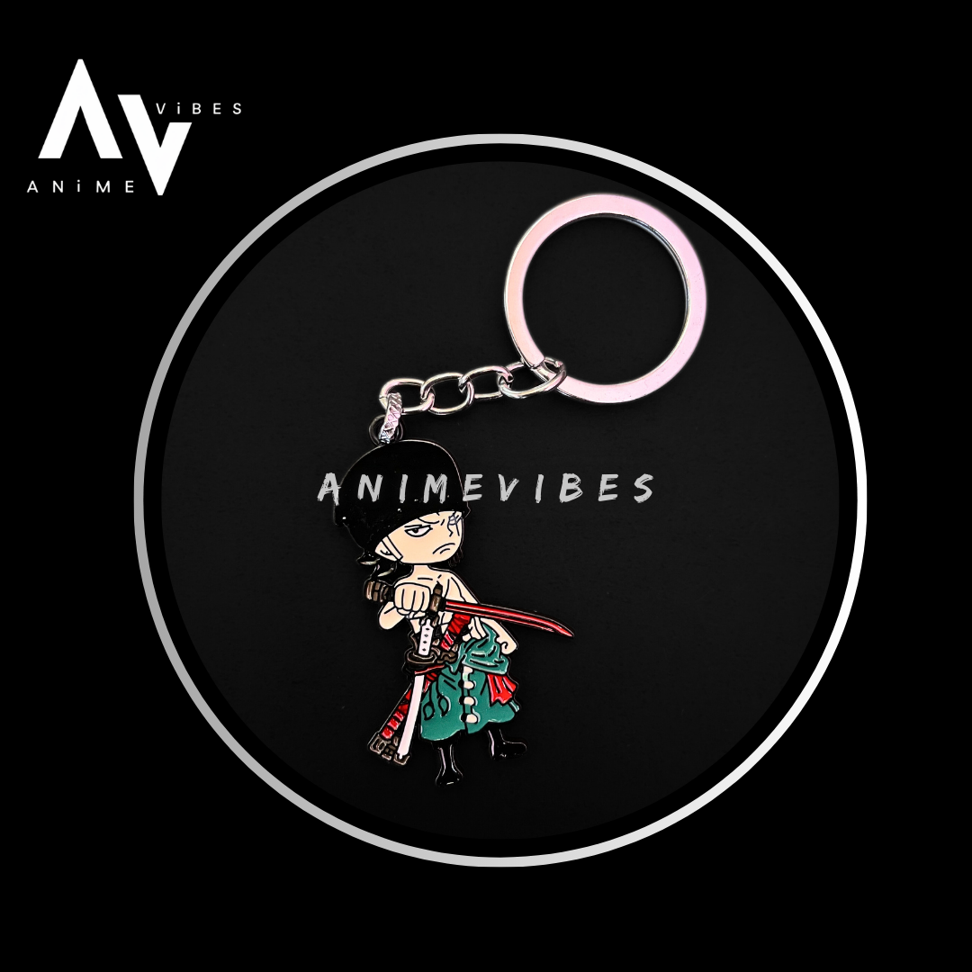 Zoro Flexing Sword Keychain – The Mark of a True Swordsman