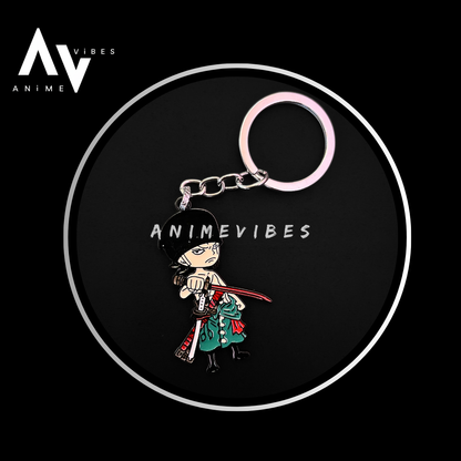 Zoro Flexing Sword Keychain – The Mark of a True Swordsman