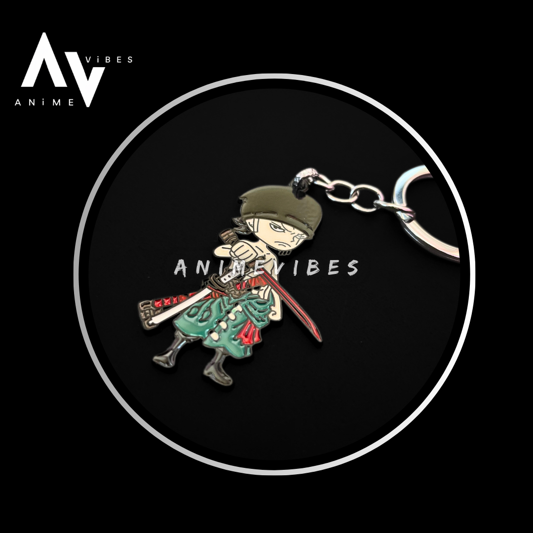 Zoro Flexing Sword Keychain – The Mark of a True Swordsman
