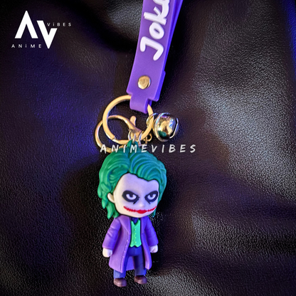 Joker Rubber Keychain | Chaos Unleashed