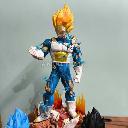 Vegeta 53cm – Premium Statue with LED Base & 3 Interchangeable Faces