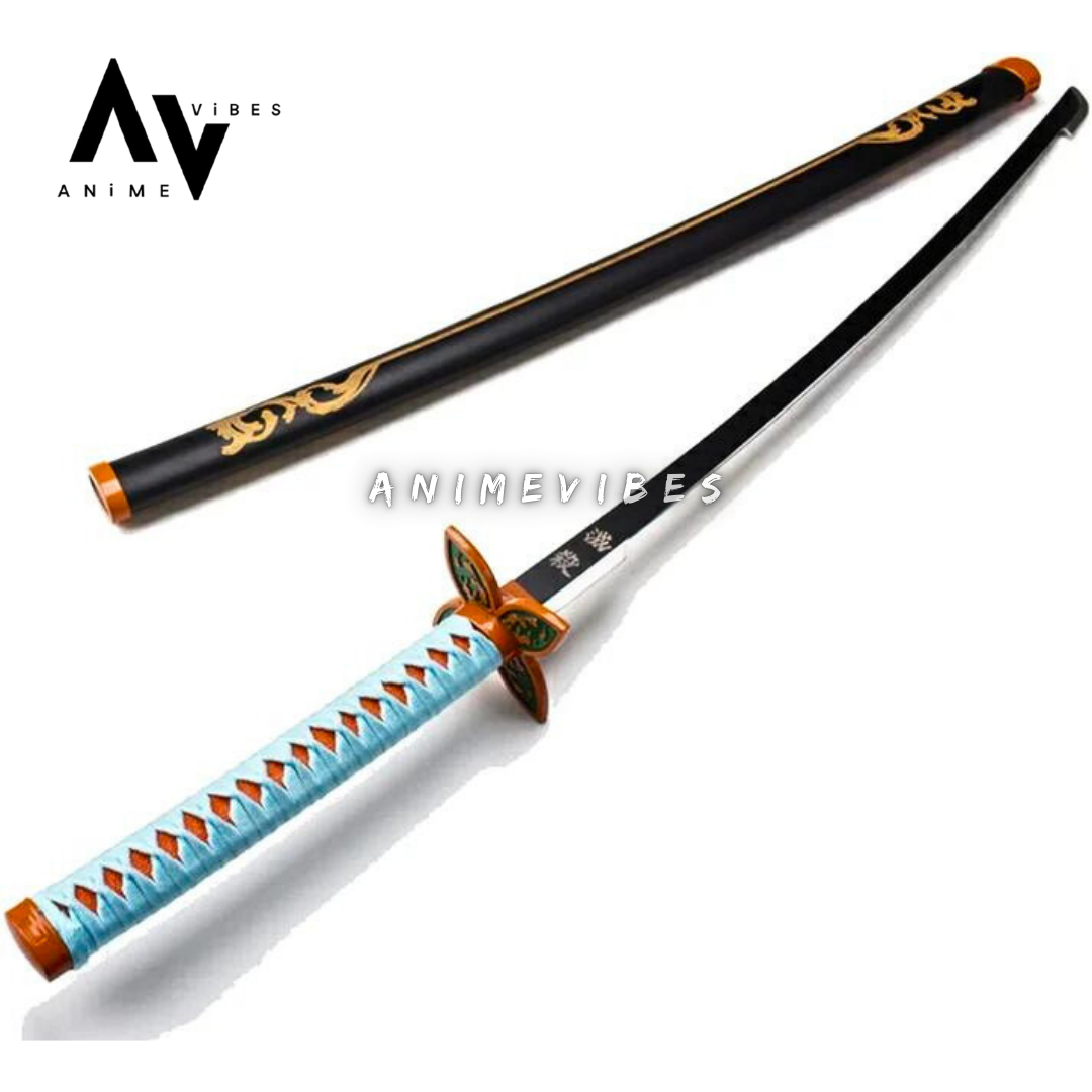 Shinobu Kocho Nichirin Wooden Blade Katana for Cosplay | 105 Cms Grace of the Insect Hashira