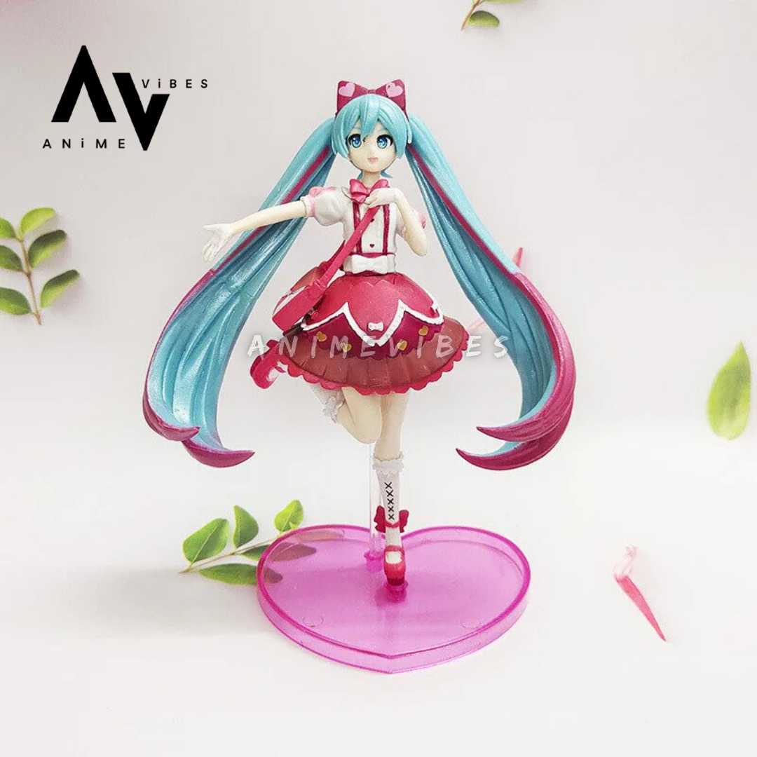 Hatsune Miku Ribbon Heart Action Figure | 22 CM | Melodic Elegance 💙🎀