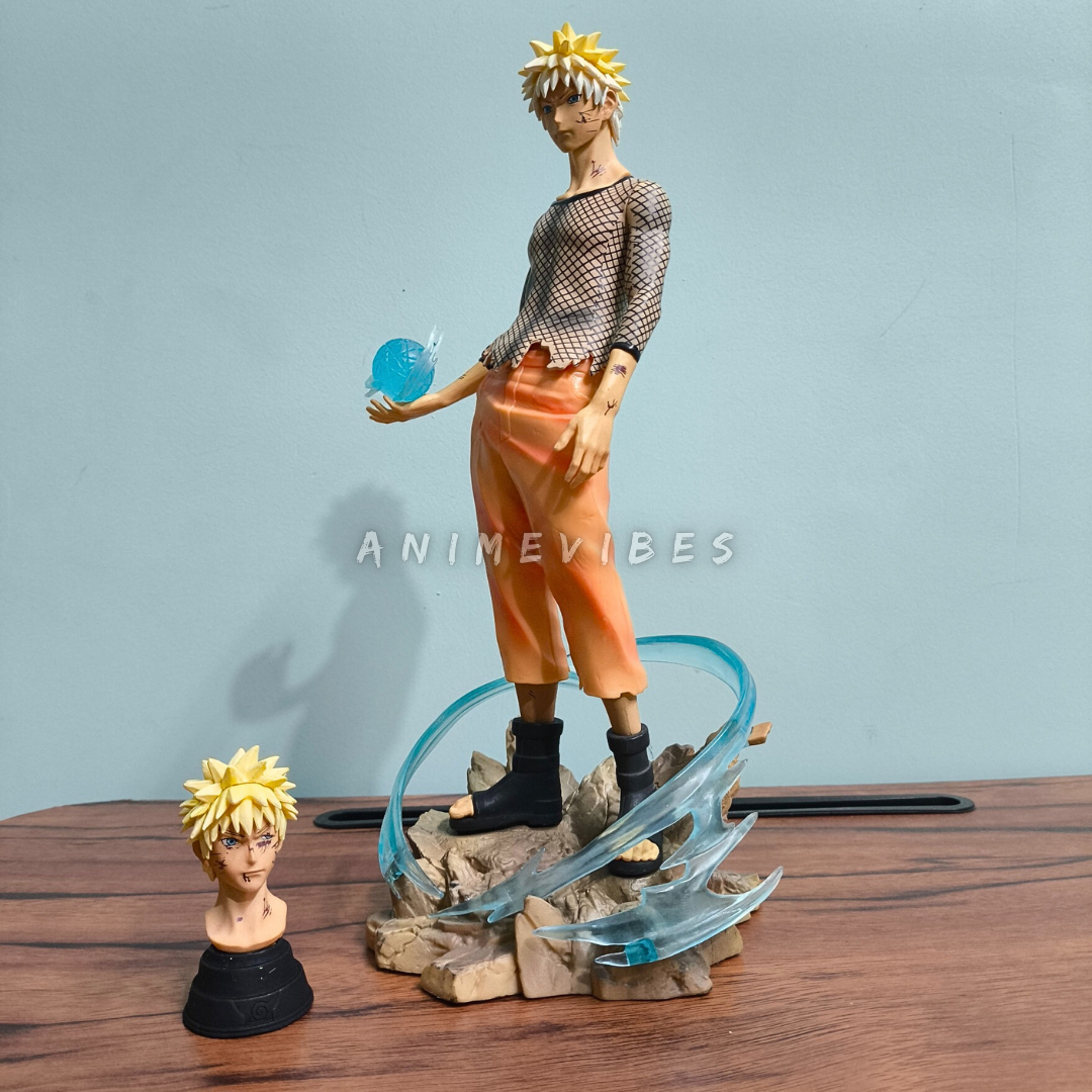 30cm Premium Naruto Figure with Rasengan & Interchangeable Heads