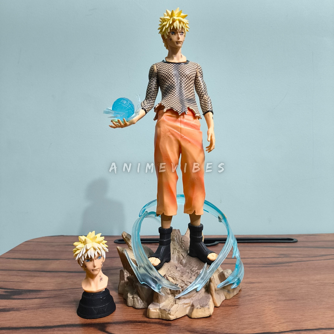 30cm Premium Naruto Figure with Rasengan & Interchangeable Heads