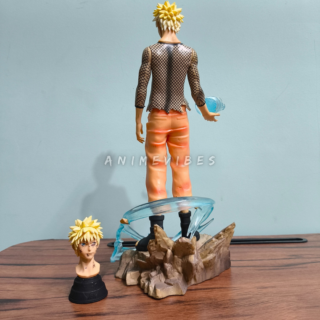 30cm Premium Naruto Figure with Rasengan & Interchangeable Heads