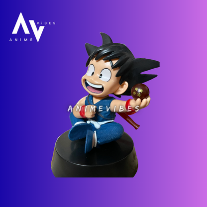 Cute Goku with Powerball – A Playful Burst of Energy