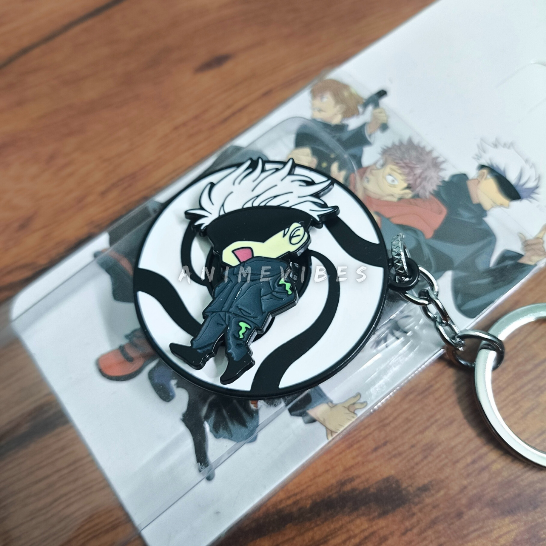 Gojo Rotating Metal Keychain – Shining Alloy Finish