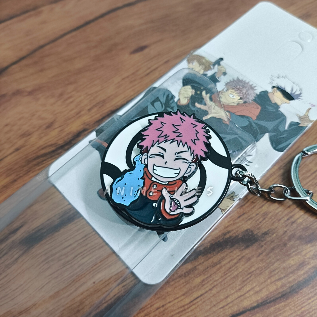 Itadori Rotating Metal Alloy Shiny Keychain