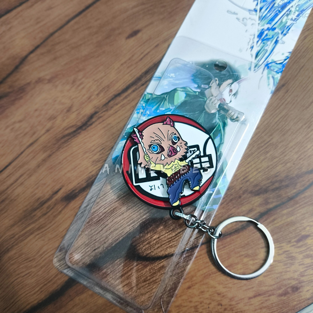 Inosuke Metal Alloy Shiny Rotating Keychain