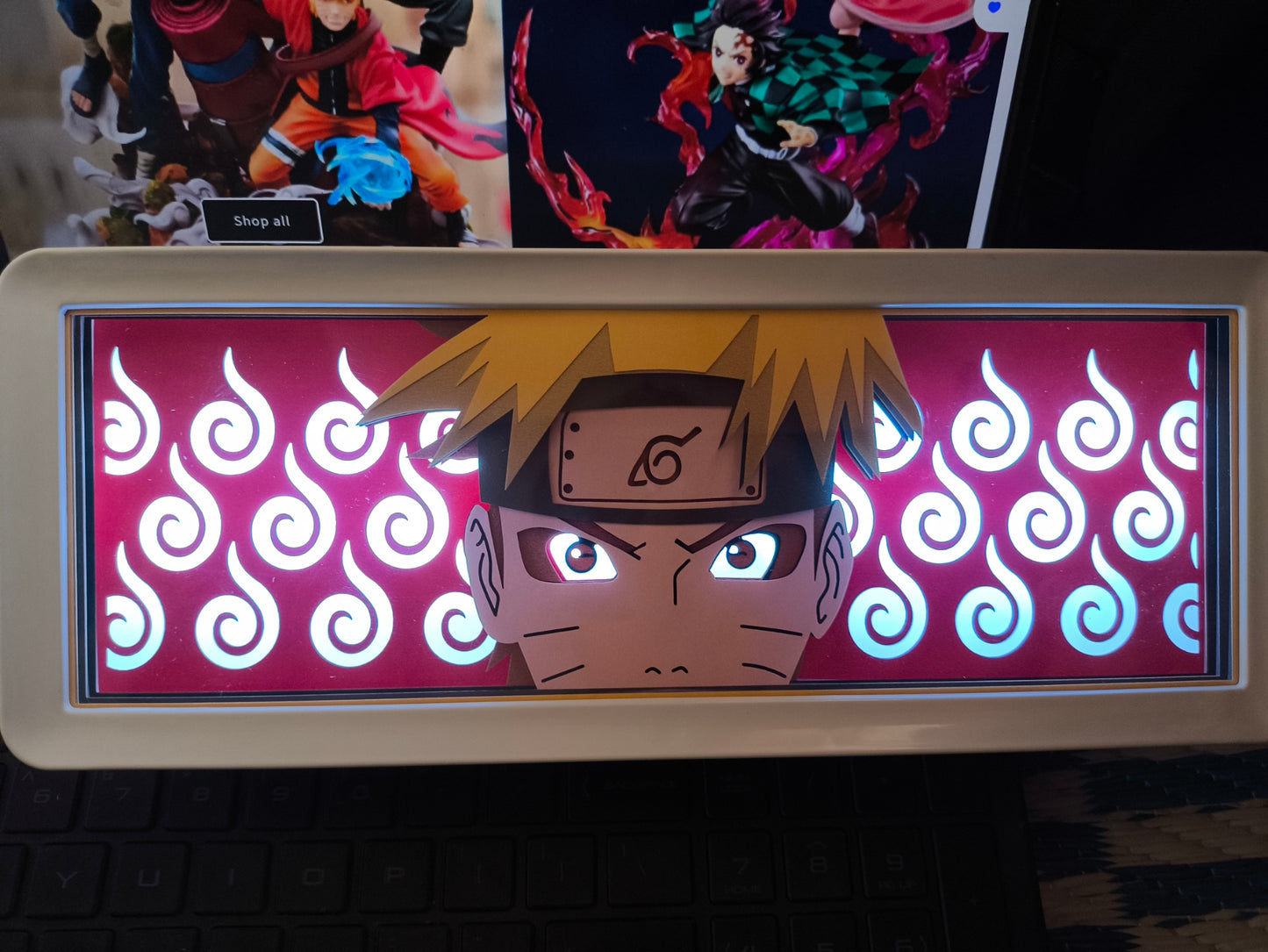 Naruto LED Light Box | Remote Controlled | USB & Battery Powered 🌟🔆