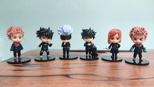 JJK Set of 6 Chibi PVC Figures – 10cm
