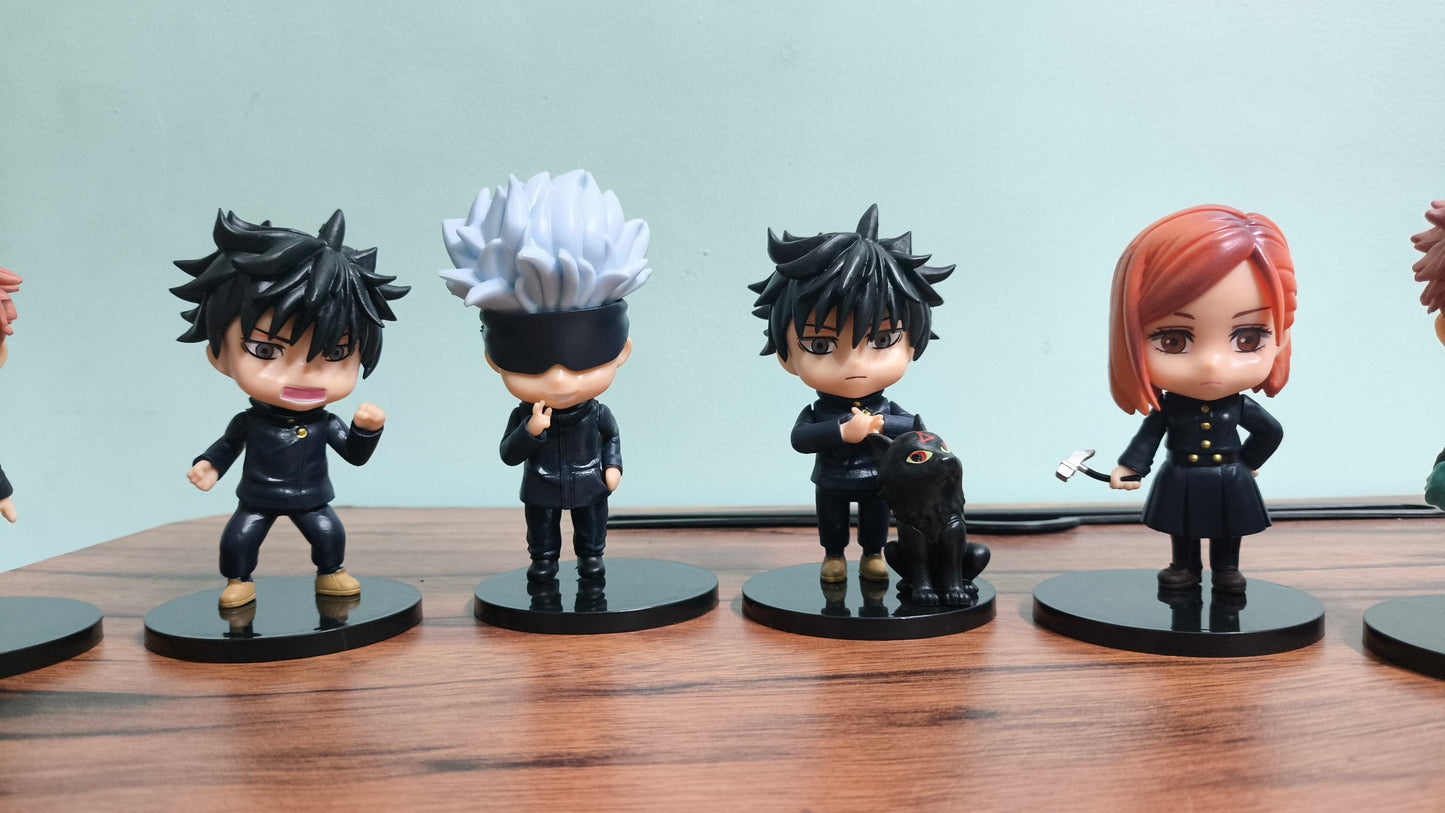 JJK Set of 6 Chibi PVC Figures – 10cm