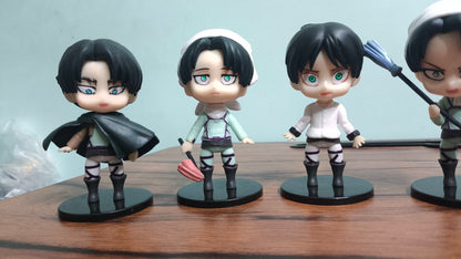 Levi Set of 6 Chibi PVC Figures – 10cm