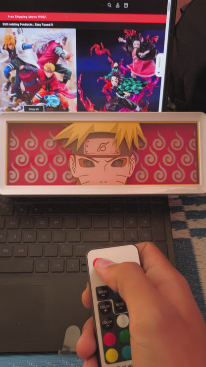 Naruto LED Light Box | Remote Controlled | USB & Battery Powered 🌟🔆