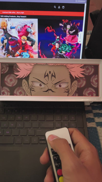 Ryomen Sukuna LED Light Box | King of Curses 👑🔥| MULTICOLOR