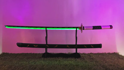 Sanemi’s Nichirin Sword | LED Katana | Full Tang | 108 CM ⚔🔥