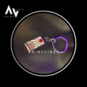Tanjiro Hanafuda Earrings Metal Keychain | A Symbol of Resolve