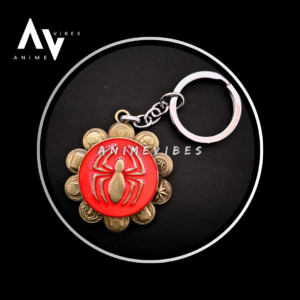 Spider-Man Rotating Metal Keychain – Web-Slinging Style