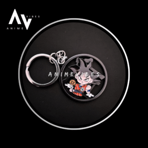 Goku Rotating Metal Keychain – Unleash Saiyan Power