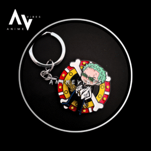 Zoro Cool Rotating Metal Keychain – The Swordsman’s Legacy