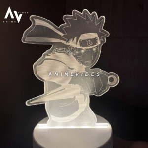 Naruto Holding Kunai - Acrylic LED Lamp | Illuminating the Way of the Ninja