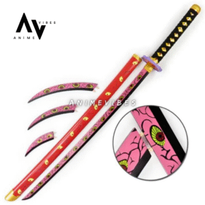 Kokushibo Nichirin Wooden Sword Flesh Wooden Katana | 105 Cms | Moonlit Darkness